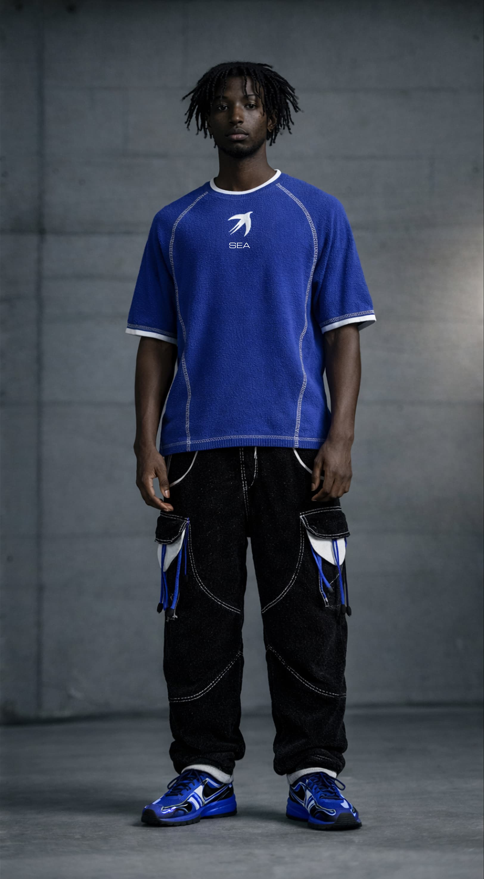 SEA Swallow Crew in cobalt blue