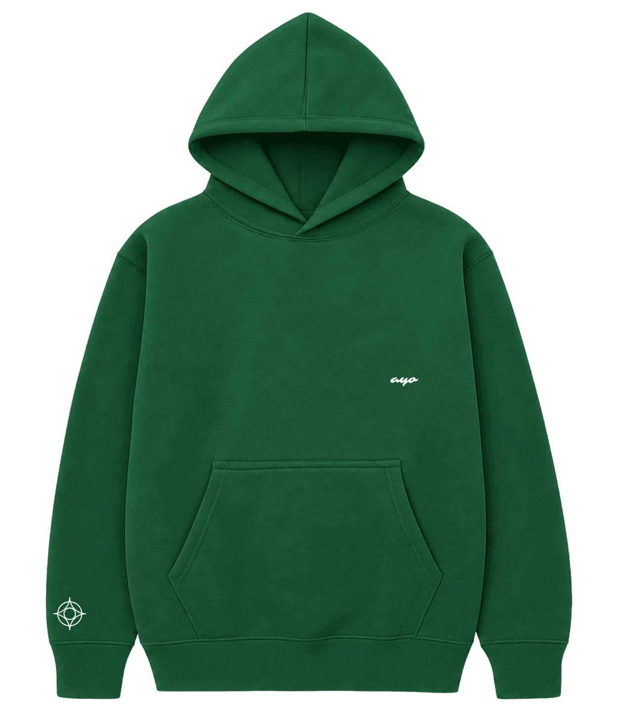 Hoodie in green
