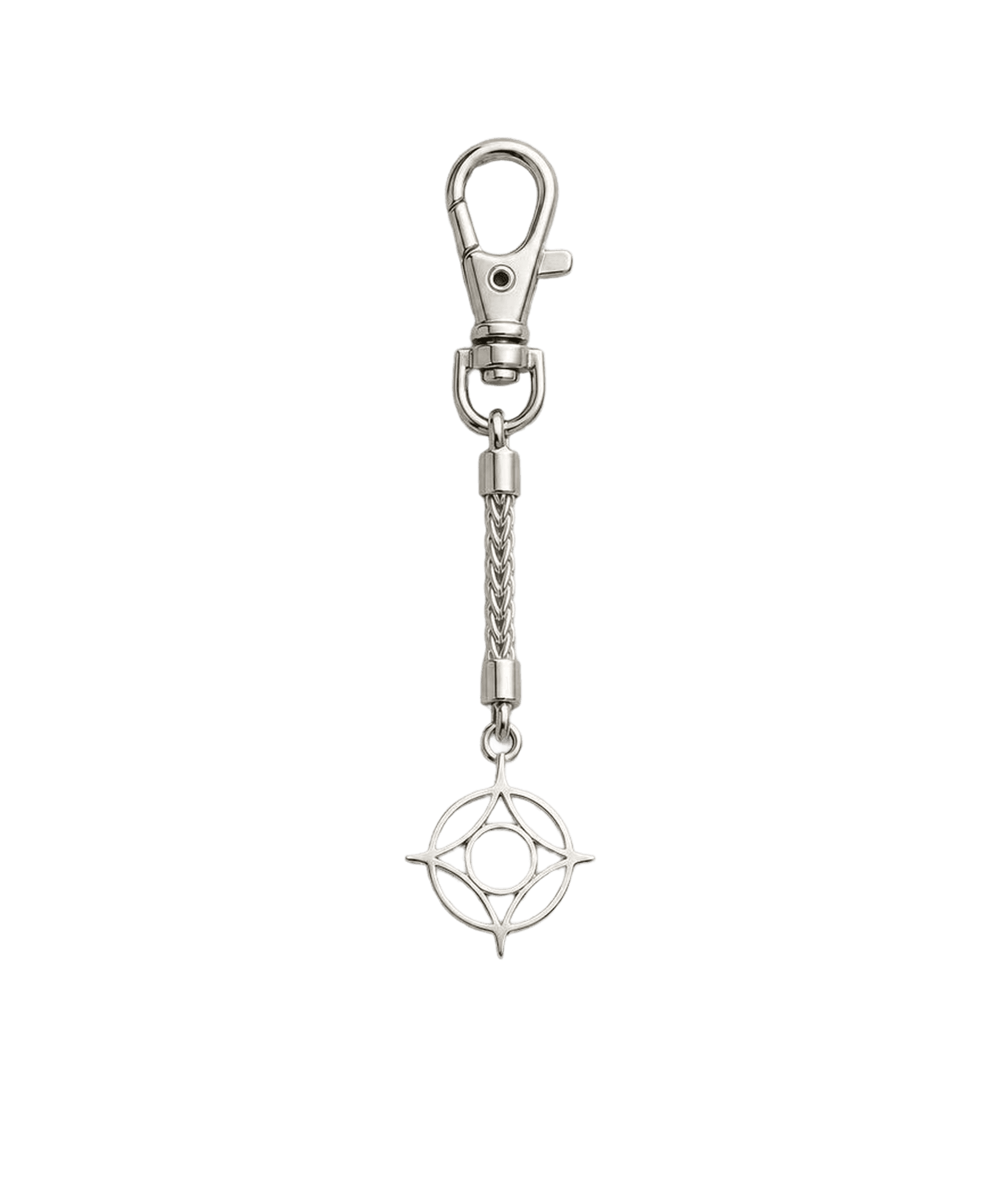 Mark keychain in silver