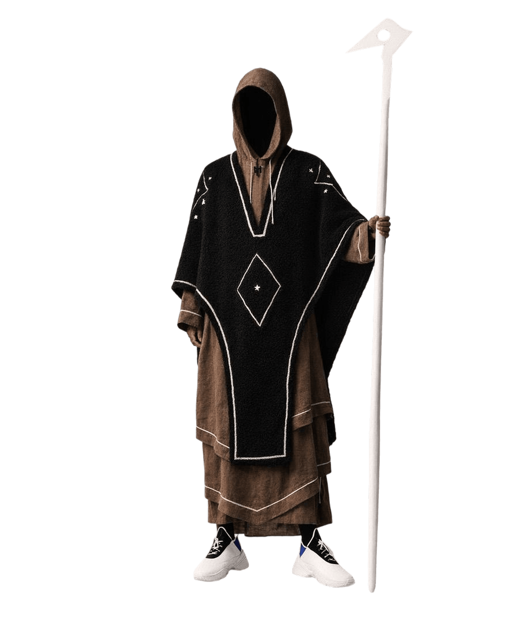 Star cloak in black